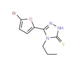 5-(5-Bromo-2-furyl)-4-propyl-4H-1,2,4-triazole-3-thiol - chemical structure image
