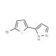 5-(5-Bromothien-2-yl)-1H-pyrazole (CAS 166196-67-4) - chemical structure image