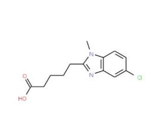 5-(5-Chloro-1-methyl-1H-benzoimidazol-2-yl)-pentanoic acid - chemical structure image