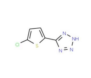5-(5-Chloro-2-thienyl)-1H-tetrazole (CAS 58884-89-2) - chemical structure image