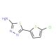 5-(5-Chloro-thiophen-2-yl)-[1,3,4]thiadiazol-2-ylamine (CAS 70057-76-0) - chemical structure image