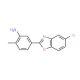 5-(5-Chlorobenzooxazol-2-yl)-2-methylphenylamine (CAS 292058-49-2) - chemical structure image