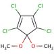 5,5-Dimethoxy-1,2,3,4-tetrachlorocyclopentadiene (CAS 2207-27-4) - chemical structure image