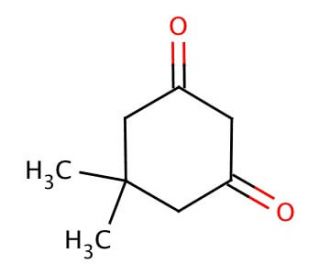 5,5-Dimethyl-1,3-cyclohexanedione (CAS 126-81-8) - chemical structure image