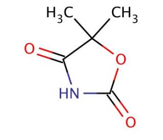 5,5-Dimethyl-2,4-oxazolidinedione (CAS 695-53-4) - chemical structure image