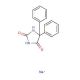 5,5-Diphenylhydantoin sodium salt (CAS 630-93-3) - chemical structure image
