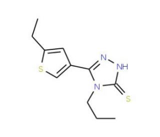 5-(5-Ethylthien-3-yl)-4-propyl-4H-1,2,4-triazole-3-thiol - chemical structure image