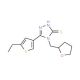 5-(5-Ethylthien-3-yl)-4-(tetrahydrofuran-2-ylmethyl)-4H-1,2,4-triazole-3-thiol - chemical structure image