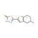 5-(5-methyl-4,5,6,7-tetrahydro-1-benzothien-2-yl)-1,3,4-oxadiazole-2-thiol - chemical structure image