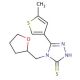 5-(5-Methylthien-3-yl)-4-(tetrahydrofuran-2-ylmethyl)-4H-1,2,4-triazole-3-thiol - chemical structure image