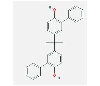 5,5&prime;-(1-methylethylidene)bis[1,1&prime;-(bisphenyl)-2-ol] (CAS 24038-68-4) - chemical structure image