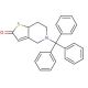 5,6,7,7a-Tetrahydro-5-(triphenylmethyl)thieno[3,2-c]pyridinone (CAS 109904-26-9) - chemical structure image