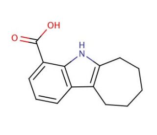 5,6,7,8,9,10-hexahydrocyclohepta[b]indole-4-carboxylic acid - chemical structure image
