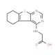 (5,6,7,8-Tetrahydro-benzo[4,5]thieno-[2,3-d]pyrimidin-4-ylamino)-acetic acid - chemical structure image