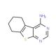 5,6,7,8-Tetrahydro-benzo[4,5]thieno[2,3-d]pyrimidin-4-ylamine (CAS 4994-88-1) - chemical structure image
