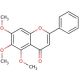 5,6,7-Trimethoxyflavone (CAS 973-67-1) - chemical structure image