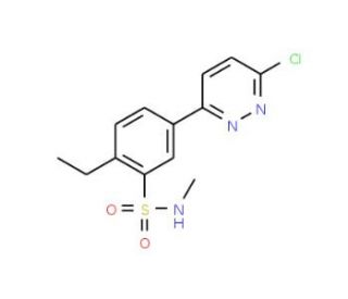 5-(6-chloropyridazin-3-yl)-2-ethyl-N-methylbenzenesulfonamide - chemical structure image