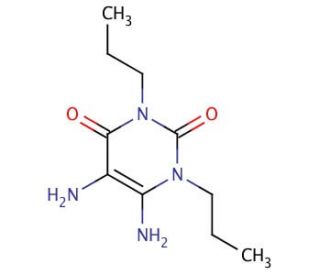 5,6-Diamino-1,3-dipropyluracil (CAS 81250-34-2) - chemical structure image