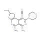 5,6-diamino-2-ethyl-8-morpholin-4-yl-1,2-dihydrofuro[2,3-c]-2,7-naphthyridine-9-carbonitrile - chemical structure image