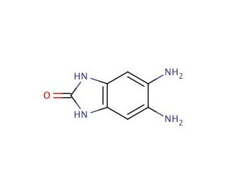 5,6-Diamino-2-hydroxybenzimidazole, Dihydrochloride (CAS 42815-81-6) - chemical structure image