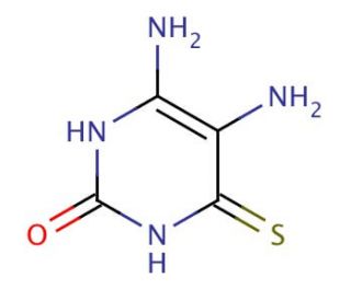 5,6-Diamino-4-thiouracil (CAS 40848-33-7) - chemical structure image