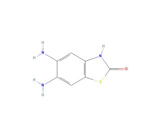 5,6-Diaminobenzothiazolinone (CAS 120791-35-7) - chemical structure image