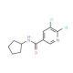 5,6-dichloro-N-cyclopentylpyridine-3-carboxamide - chemical structure image