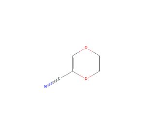 5,6-dihydro-1,4-dioxine-2-carbonitrile (CAS 59602-13-0) - chemical structure image