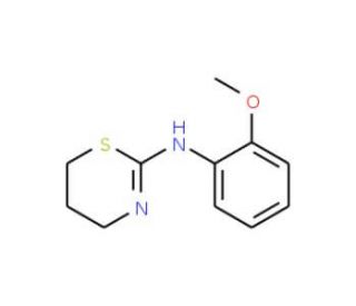 (5,6-Dihydro-4H-[1,3]thiazin-2-yl)-(2-methoxy-phenyl)-amine (CAS 27779-18-6) - chemical structure image