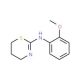 (5,6-Dihydro-4H-[1,3]thiazin-2-yl)-(2-methoxy-phenyl)-amine (CAS 27779-18-6) - chemical structure image