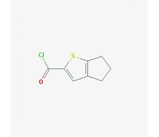 5,6-Dihydro-4H-cyclopenta[b]thiophene-2-carbonylchloride (CAS 142329-25-7) - chemical structure image