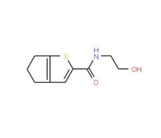 5,6-Dihydro-4H-cyclopenta[b]thiophene-2-carboxylic acid (2-hydroxy-ethyl)-amide - chemical structure image