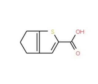 5,6-Dihydro-4H-cyclopenta[b]thiophene-2-carboxylic acid (CAS 40133-06-0) - chemical structure image