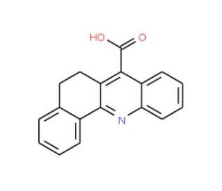 5,6-Dihydro-benzo[c]acridine-7-carboxylic acid (CAS 83-93-2) - chemical structure image
