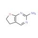 5,6-dihydrofuro[2,3-d]pyrimidin-2-amine (CAS 88513-35-3) - chemical structure image