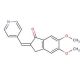 5,6-Dimethoxy-2-(4-pyridylmethylene)-1-indanone (CAS 4803-74-1) - chemical structure image