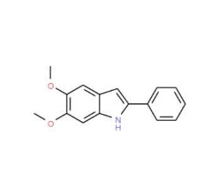 5,6-Dimethoxy-2-phenylindole (CAS 62663-26-7) - chemical structure image