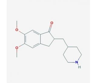 5,6-Dimethoxy-2-(piperidin-4-yl)methylene-indan-1-one (CAS 120014-30-4) - chemical structure image