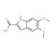 5,6-Dimethoxyindole-2-carboxylic acid (CAS 88210-96-2) - chemical structure image