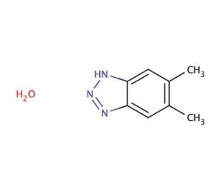 5,6-Dimethyl-1H-benzotriazole monohydrate (CAS 4184-79-6) - chemical structure image
