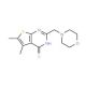 5,6-dimethyl-2-(morpholin-4-ylmethyl)thieno[2,3-d]pyrimidine-4-thiol - chemical structure image