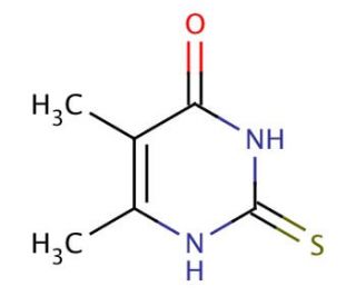 5,6-Dimethyl-2-thiouracil (CAS 28456-54-4) - chemical structure image