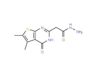 (5,6-Dimethyl-4-oxo-3,4-dihydro-thieno[2,3-d]pyrimidin-2-yl)-acetic acid hydrazide - chemical structure image