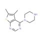 5,6-Dimethyl-4-piperazinothieno[2,3-d]pyrimidine - chemical structure image