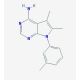 5,6-dimethyl-7-(3-methylphenyl)-7H-pyrrolo[2,3-d]pyrimidin-4-amine - chemical structure image