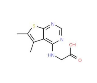 [(5,6-dimethylthieno[2,3-d]pyrimidin-4-yl)amino]acetic acid - chemical structure image