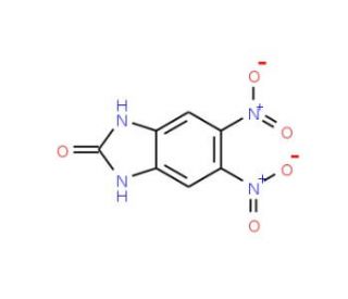 5,6-Dinitro-1,3-dihydro-benzoimidazol-2-one (CAS 3705-86-0) - chemical structure image