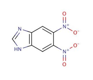 5,6-Dinitrobenzimidazole (CAS 50365-37-2) - chemical structure image