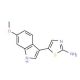 5-(6-Methoxy-1H-indol-3-yl)-1,3-thiazol-2-amine - chemical structure image