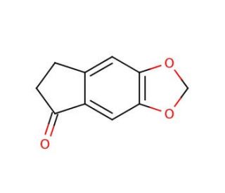 5,6-Methylenedioxy-1-indanone (CAS 6412-87-9) - chemical structure image